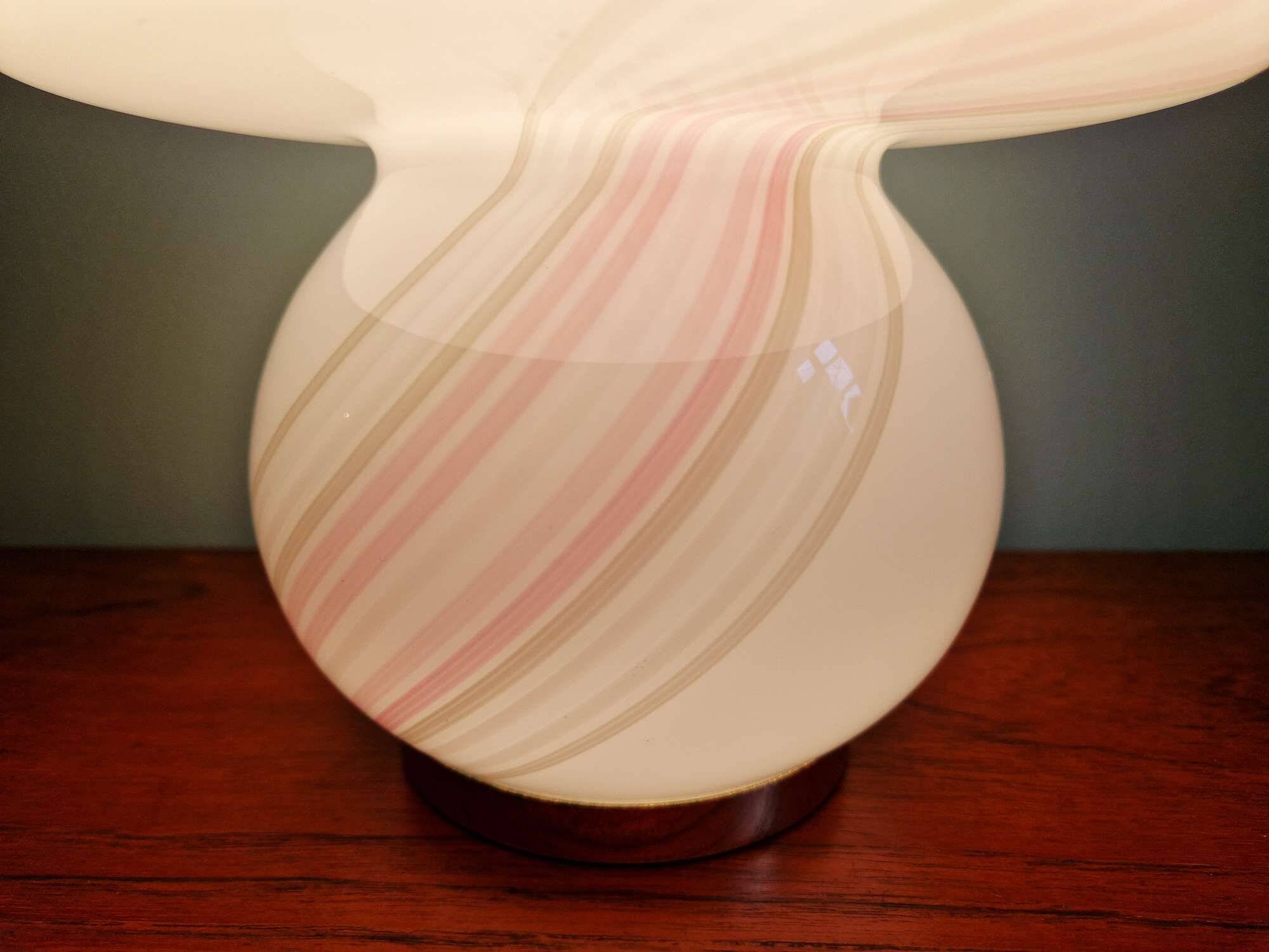 Mushroom lamp in Murano glass, 1970s-80s