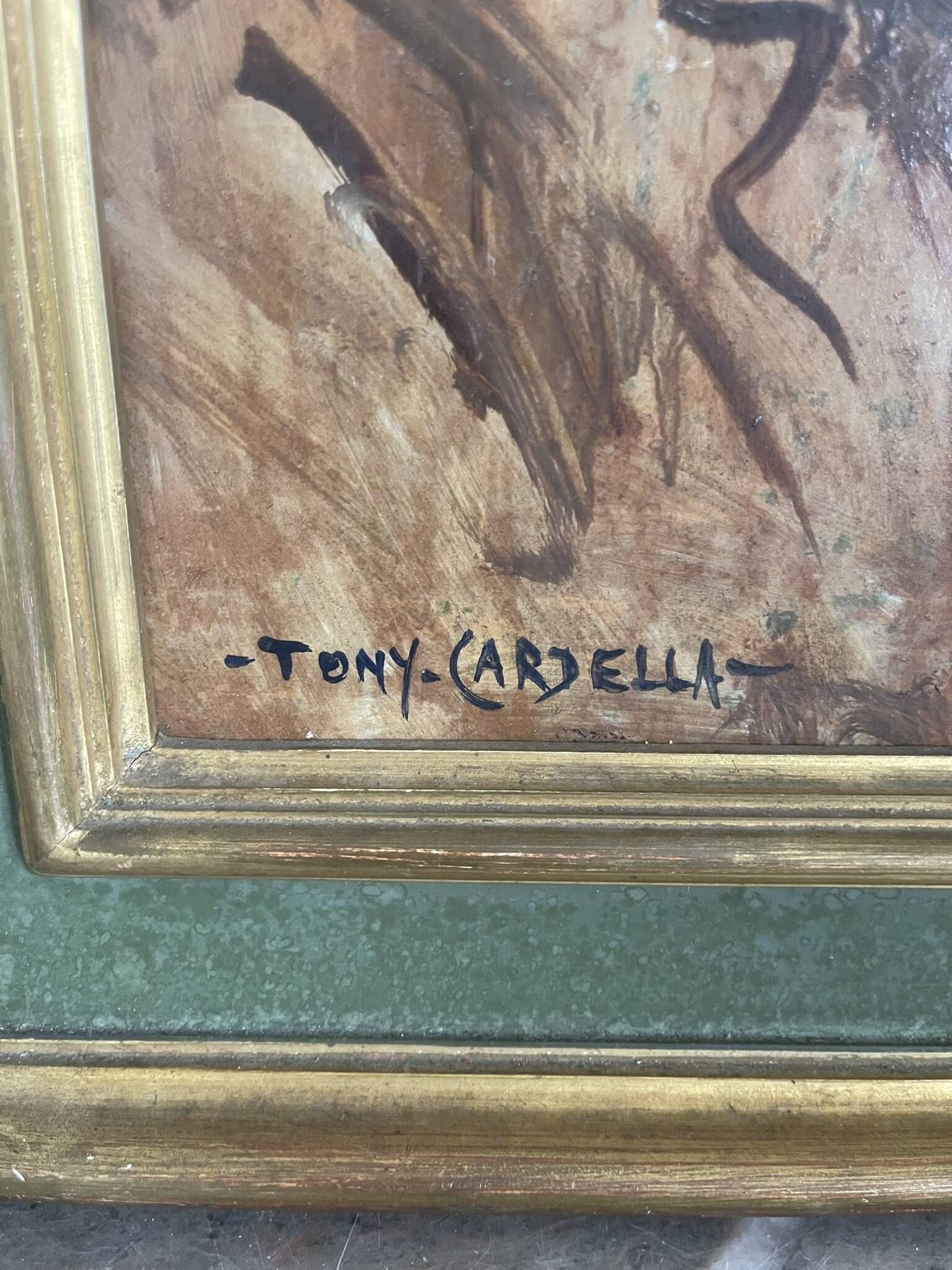 Old Oil Painting Portrait of an Old Man Signed CARDELLA