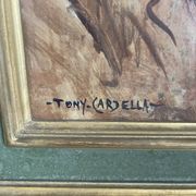 Old Oil Painting Portrait of an Old Man Signed CARDELLA