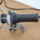 Black industrial atrow walking lamp