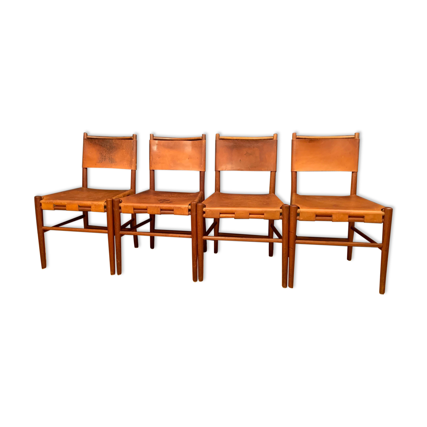 A set of four chairs, Denmark, 1960s