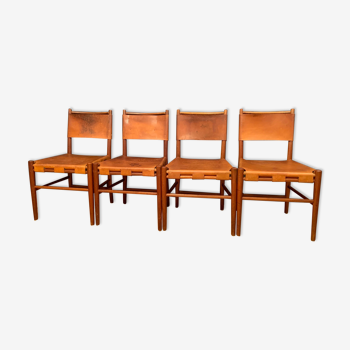 A set of four chairs, Denmark, 1960s
