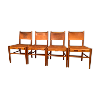 A set of four chairs, Denmark, 1960s