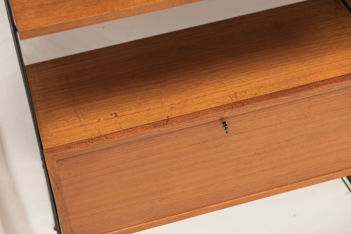 3-Piece wall unit by Nisse Strinning for String, Sweden, 1960s