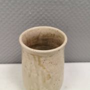Small vase in beautiful beige glaze. Denmark 1970-80s