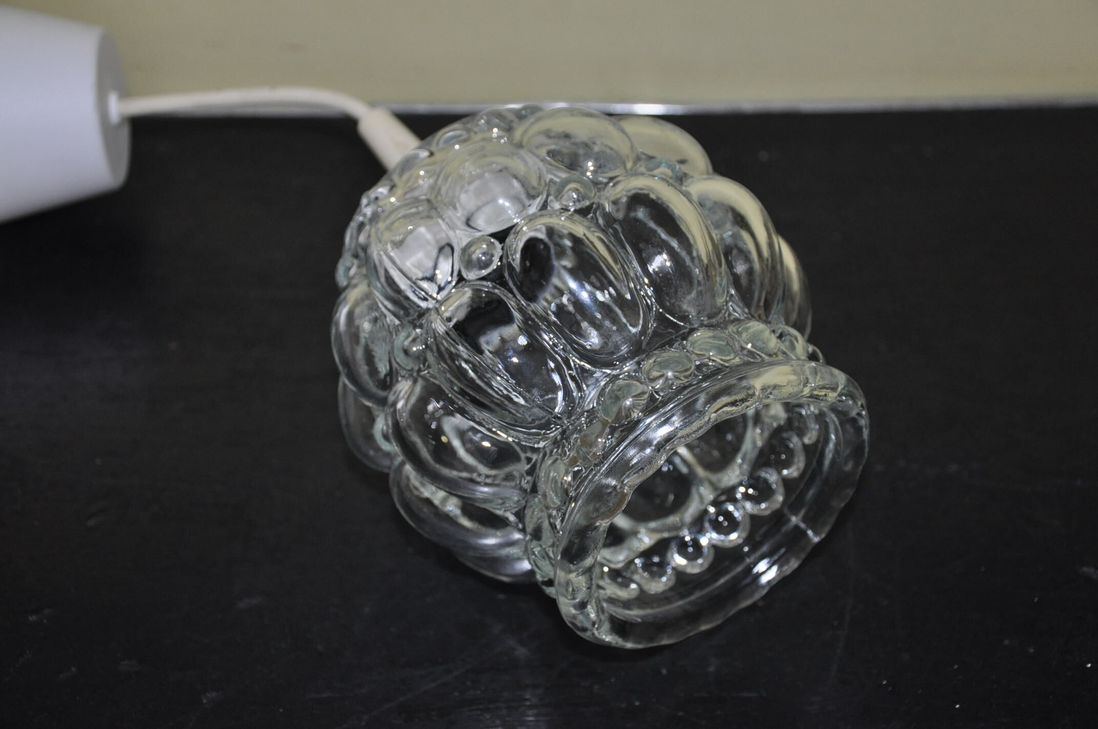 Vintage glass pendant lamp