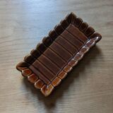 Vide poche en céramique marron