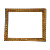 Old frame original gilded stucco wood 58x46 foliage 50x38 cm SB