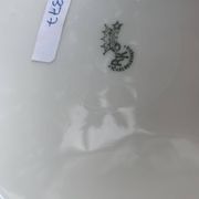 Vintage porcelain cake plate, stamped Czechoslovakia RK