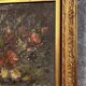Oil on canvas from the Napoleon III period depicting a still life with flowers
