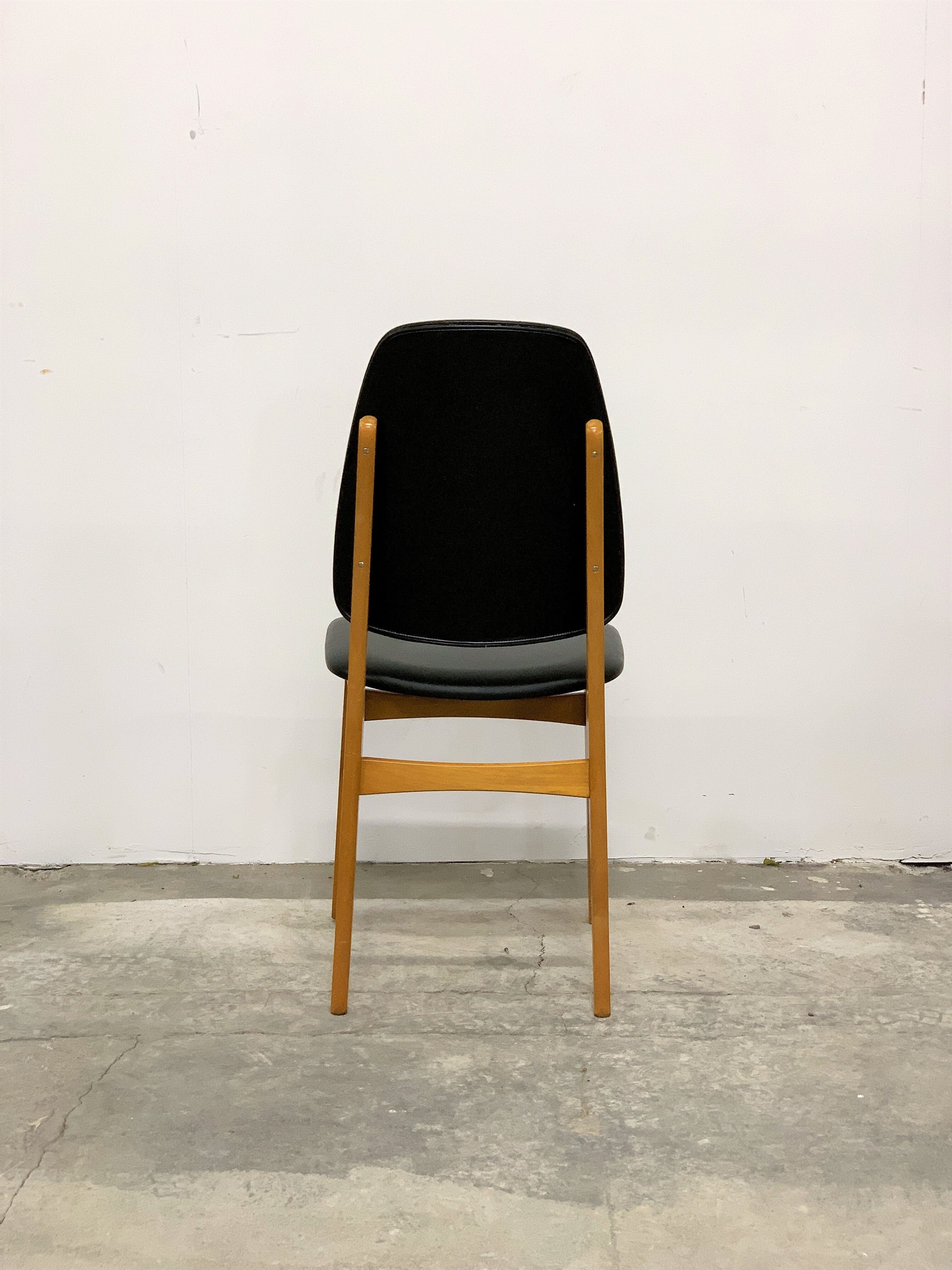 Beech chairs, norway brødrene sørheim, nesttun, 1950s/60s, vintage