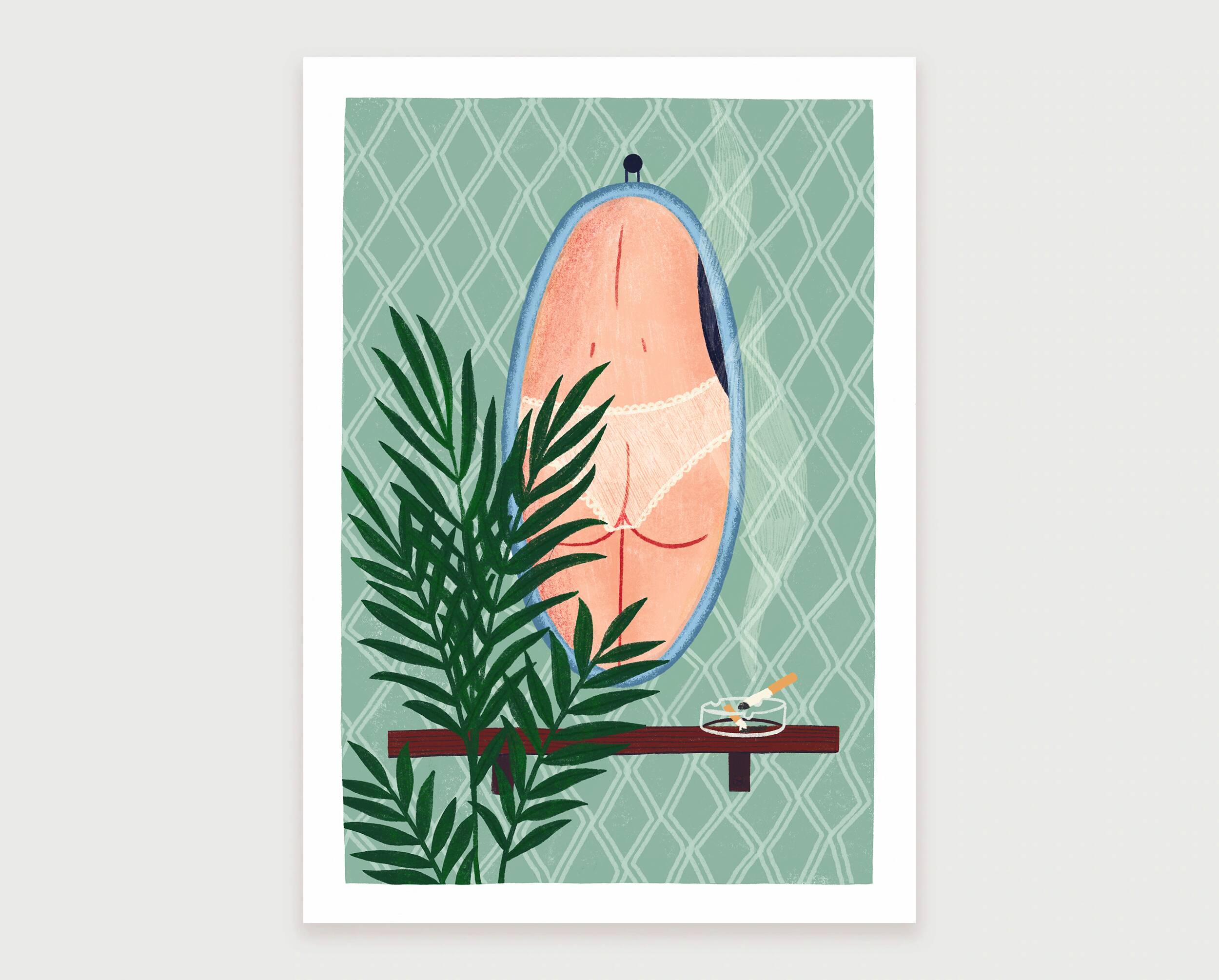 The panties - a3 illustration