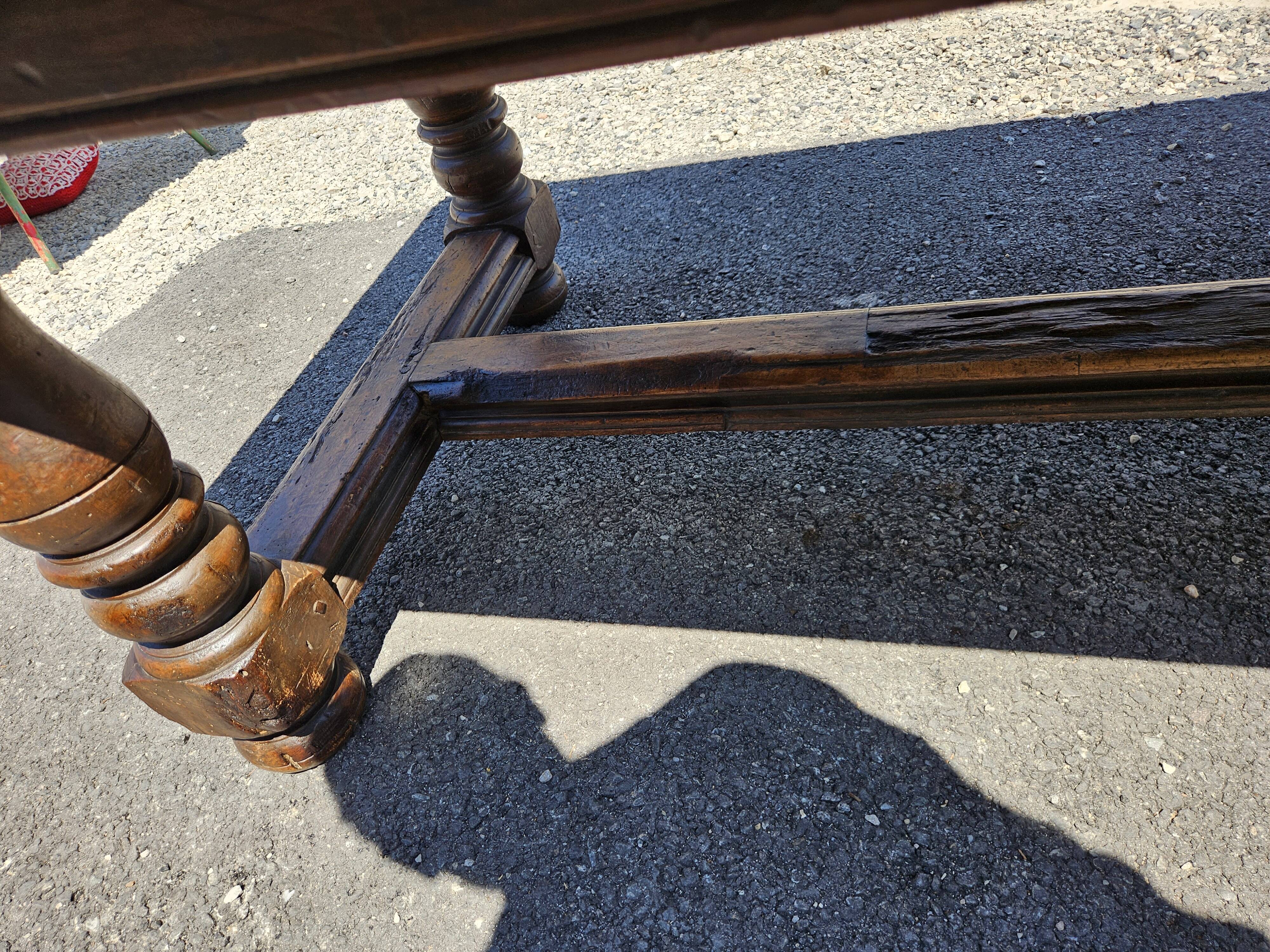 Large 19th-century walnut table