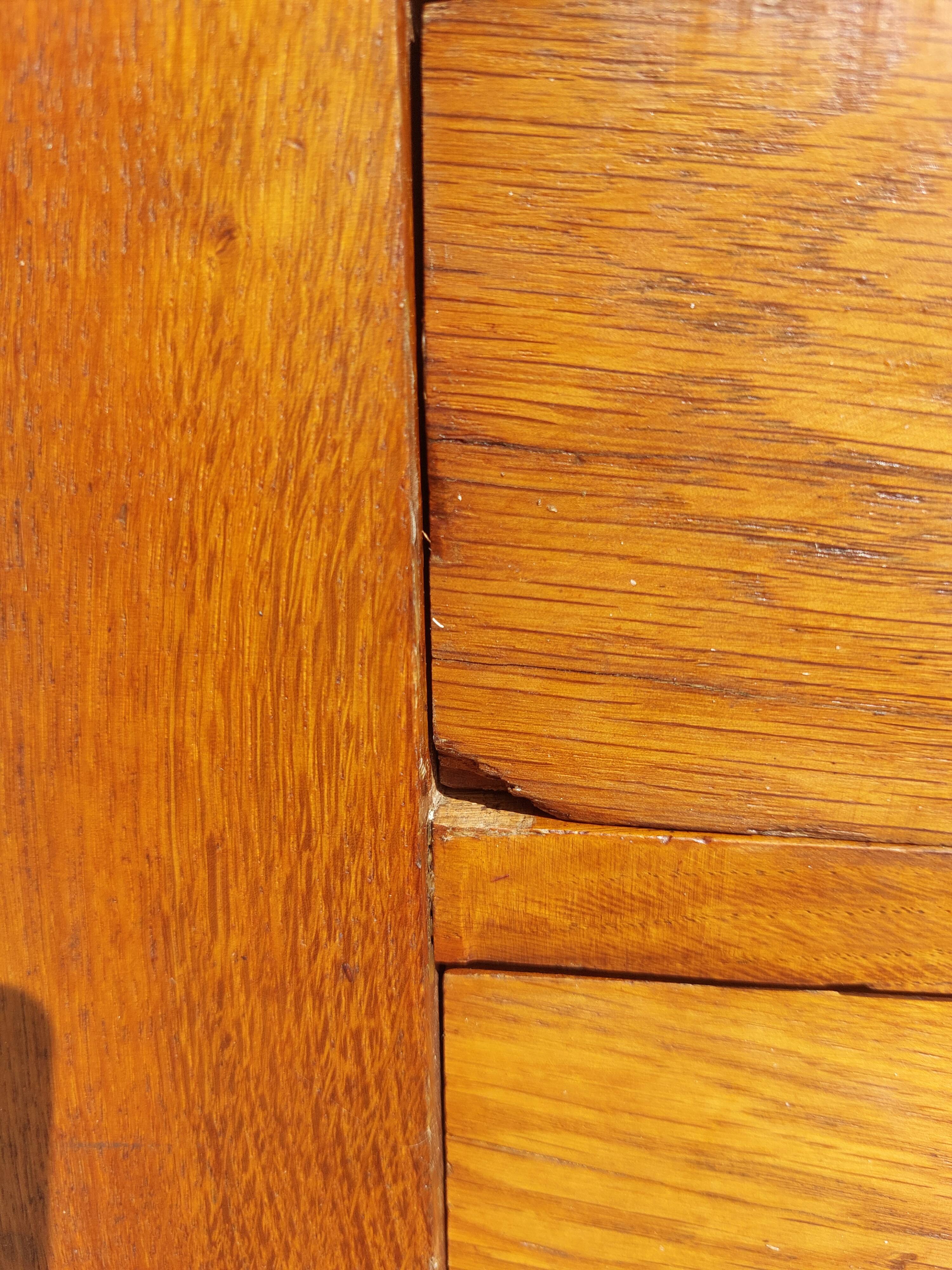 bureau en bois massif, vintage, bohème