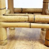 Set of 2 stools in bamboo 1970
