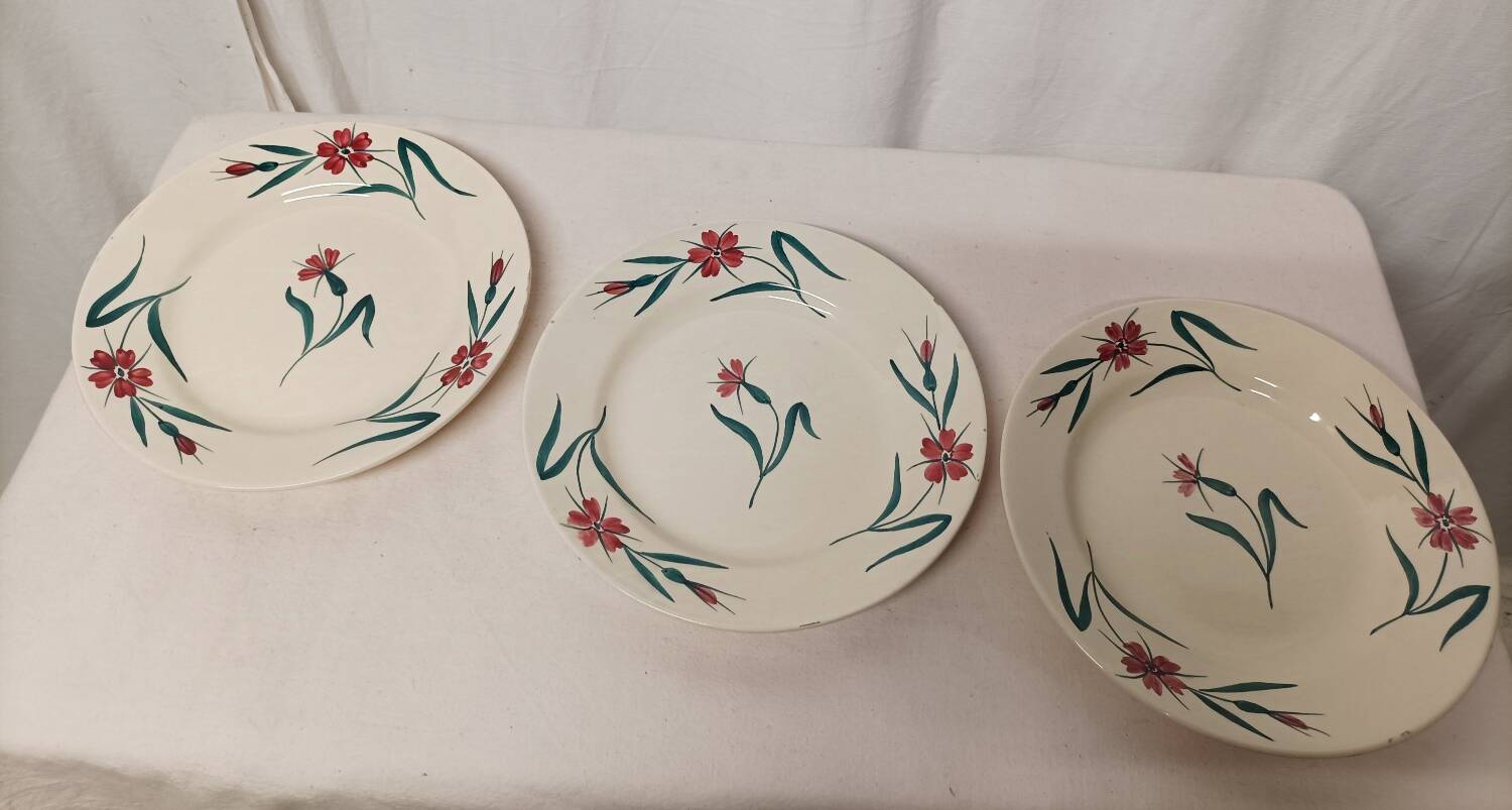 Service assiettes creuses et compotier" Terre de Fer"
