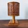 vintage rattan lamp