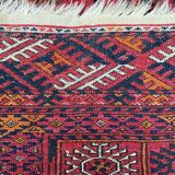 Old Turkmen bukhara handmade handmade wool rug 120x164 cm