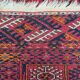 Old Turkmen bukhara handmade handmade wool rug 120x164 cm