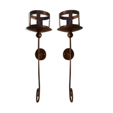 Set of 2 wall lanterns
