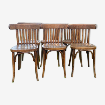 Lot of 6 bistro chairs