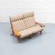 GE-375/2 Two-seater Sofa by Hans Wegner for Getama