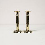Pair of gilded candlesticks, 1960s Denmark