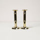Pair of gilded candlesticks, 1960s Denmark