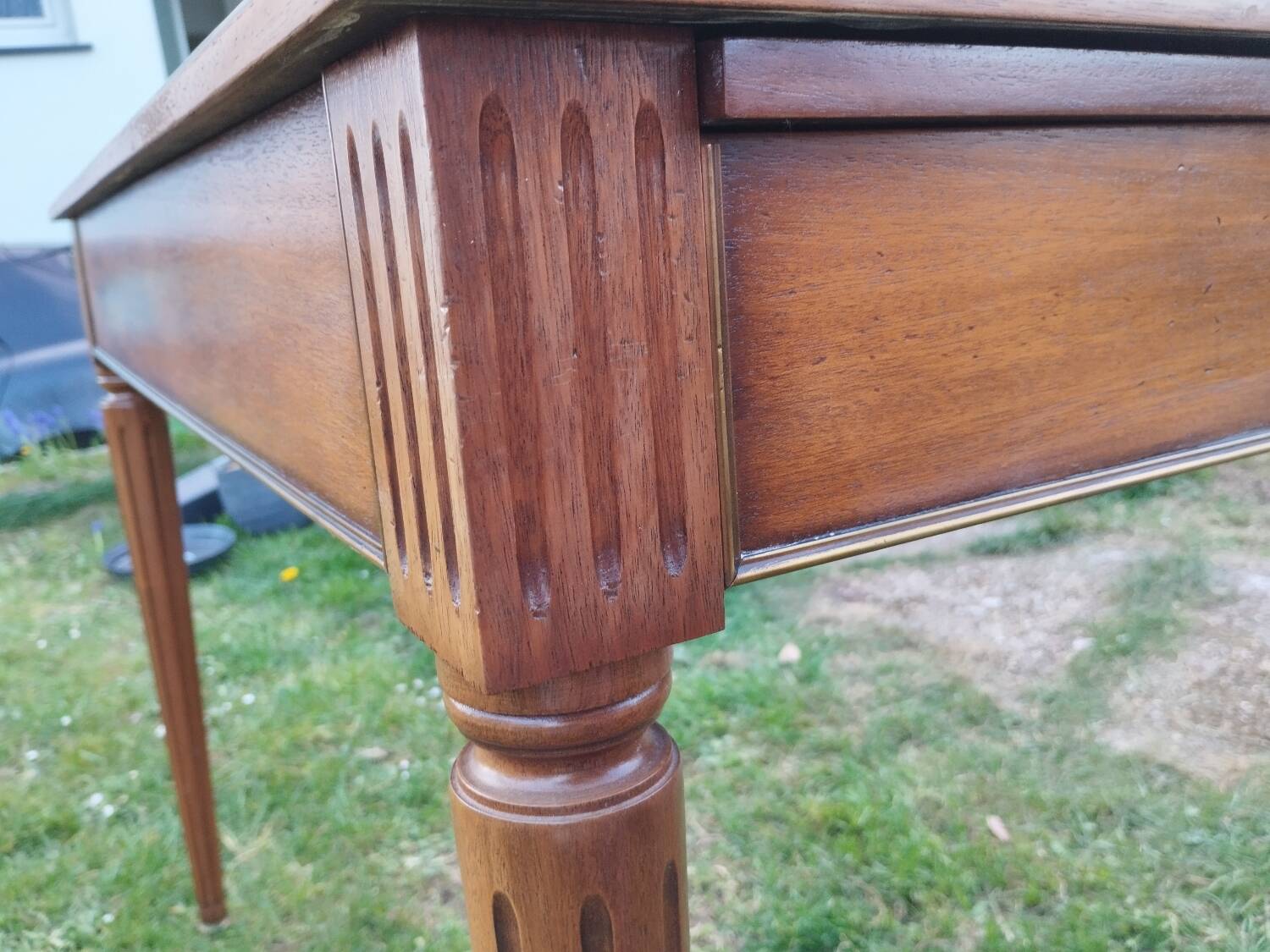 Antique Louis XVI style desk with drawers