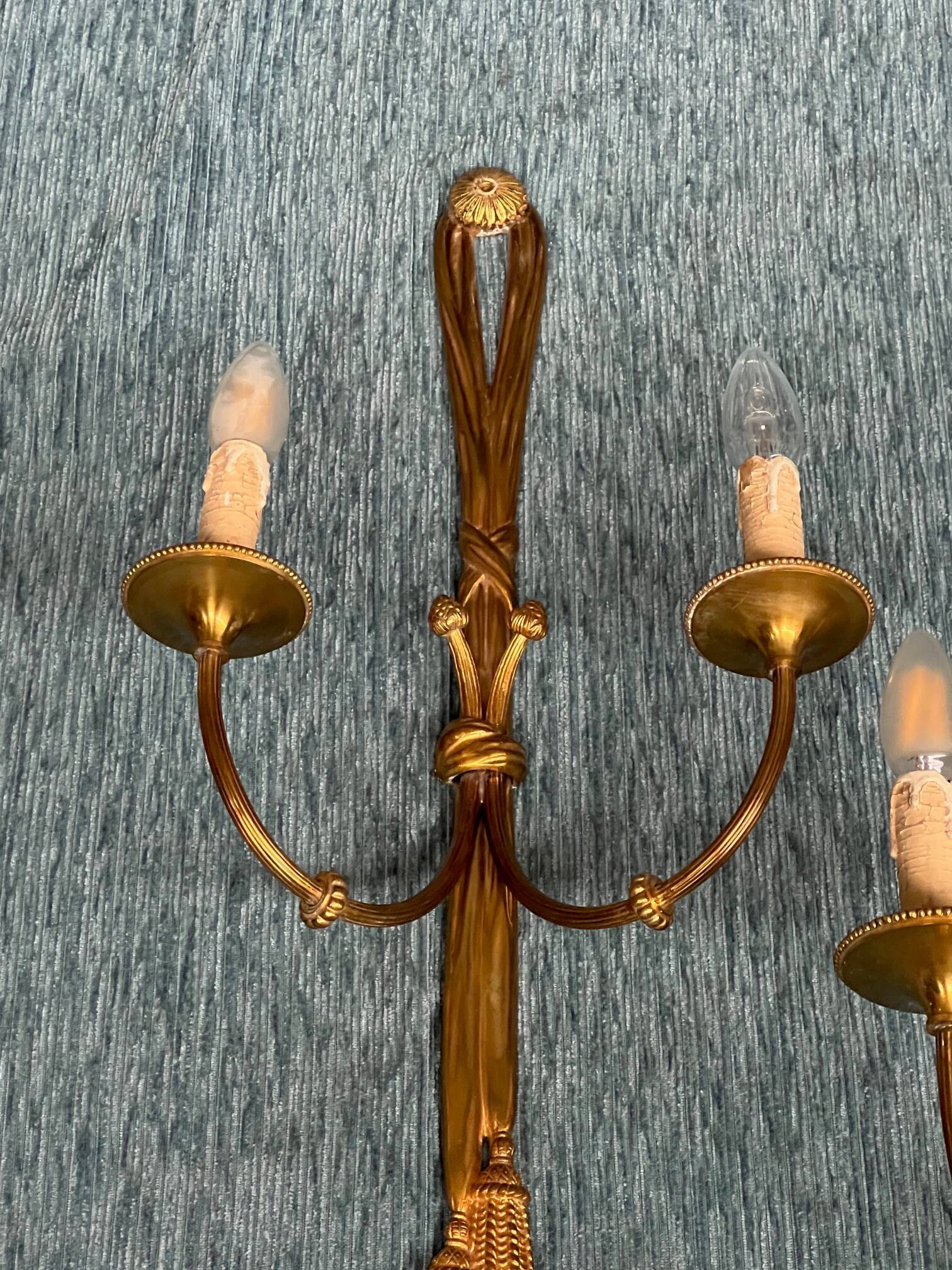 Pair of Louis XV style wall lights.