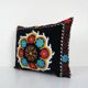 Vintage embroidered cushion cover 66x51 cm