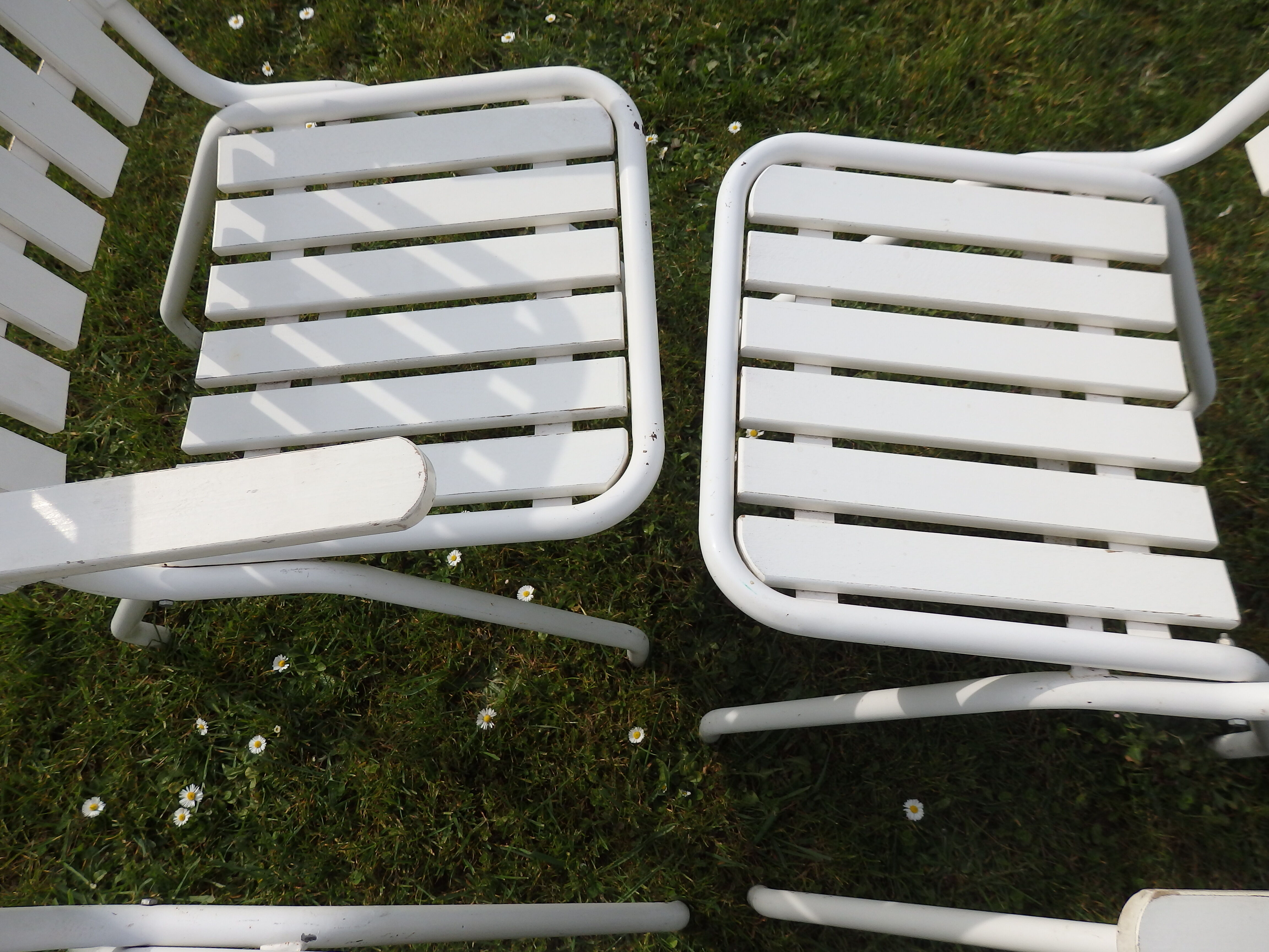 Vintage garden chairs and armchairs H.E.M year 50/60