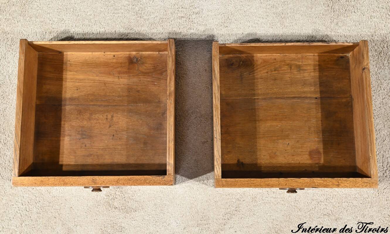 Desserte à hauteur d’appui, console en chêne, style Louis Philippe, 2ème partie du XIXème s.