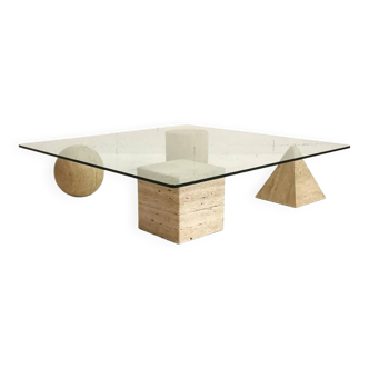 Table basse Metafora, Martinelli Luce, Leila et Massimo Vignelli, 1980