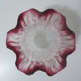 Old pink glass paste tulip