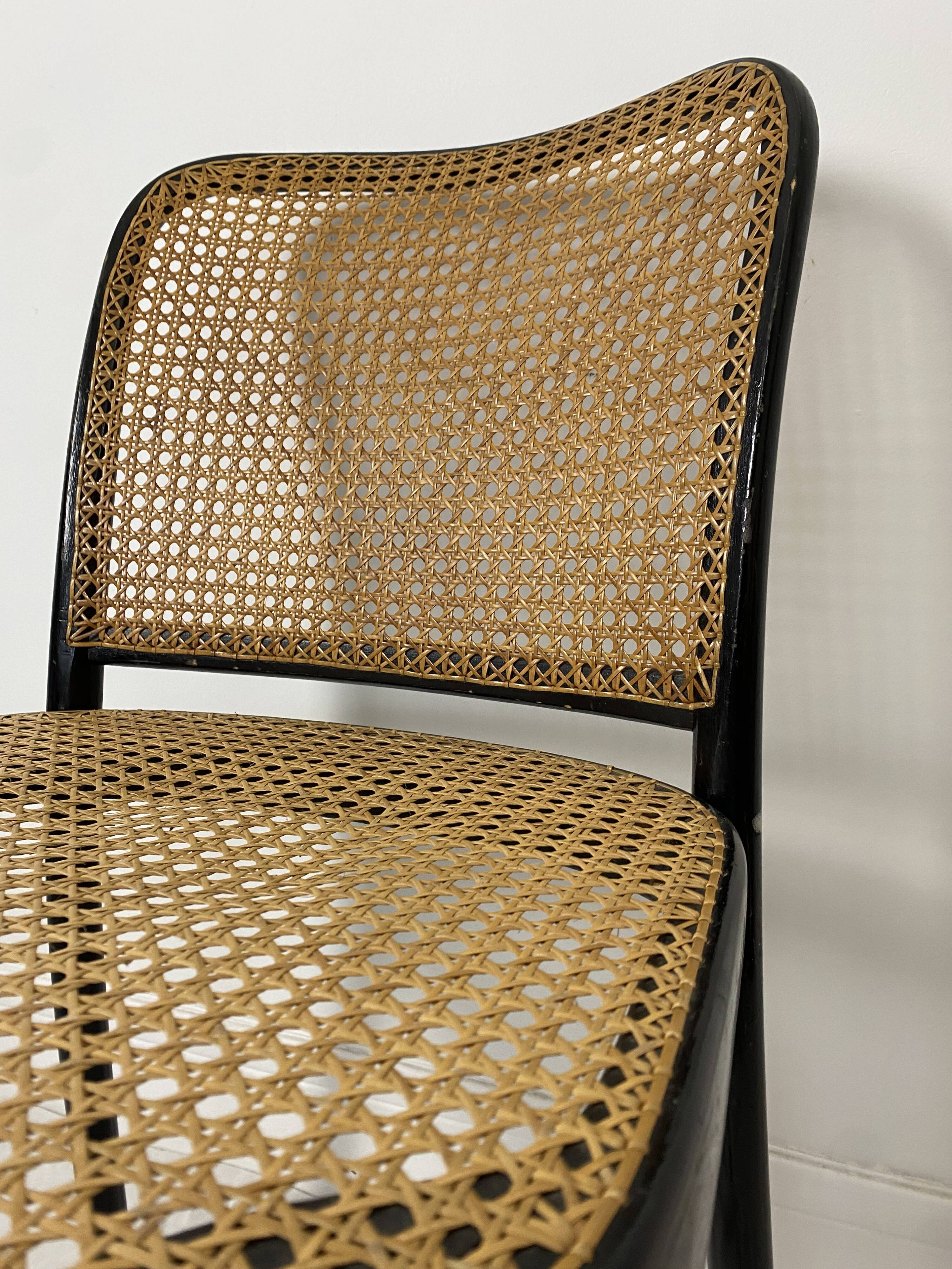 Chaise cannage et bois courbé Josef Hoffman n811