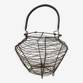 Vintage metal salad basket