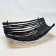 Large Vintage Black Bamboo Fruit Basket