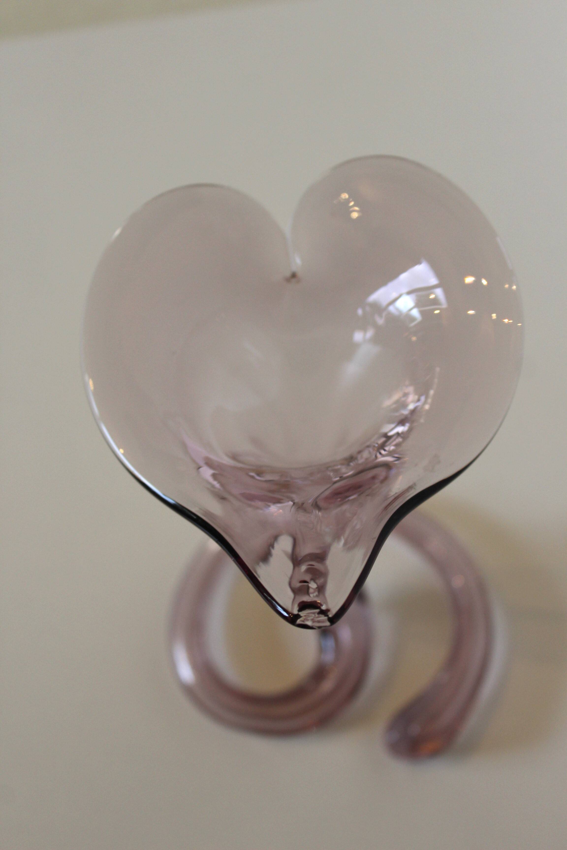 Vase soliflore arum en verre soufflé