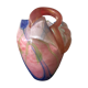 Vase sculpture en forme de coeur