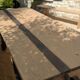 Table set, stools and benches