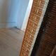 Antique rattan and bamboo mirror
