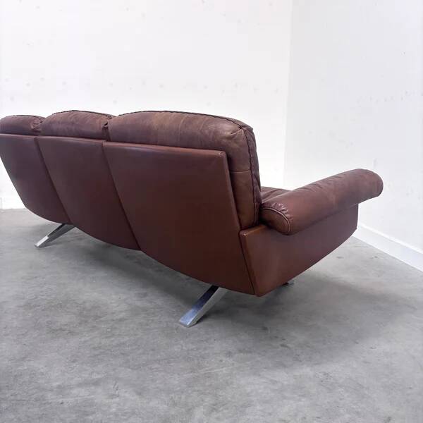 Cognac leather De Sede DS31 sofa, 1970s