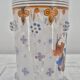 Small enamelled glass vase with armorial design in Historismus style from 19th century Bohemia.