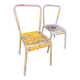 Paire de chaises métal