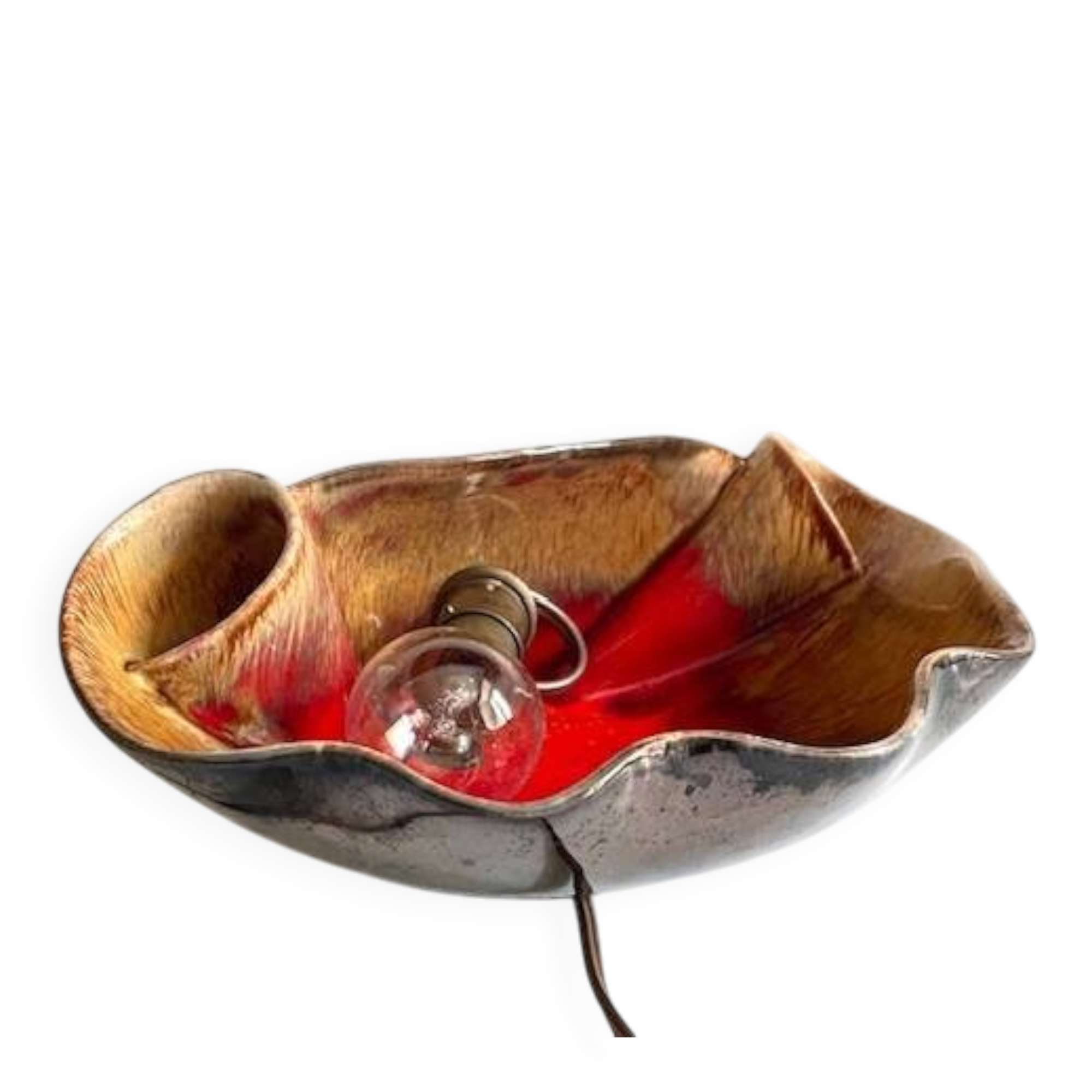 Shell lamp vallauris vintage