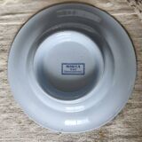 Compotier antique en faïence U&C Sarreguemines, modèle Mimosa