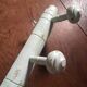 Coat rack bamboo patinated celadon green