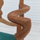 1960s, Danish design, pair of armchairs, oak wood, original very good condition
