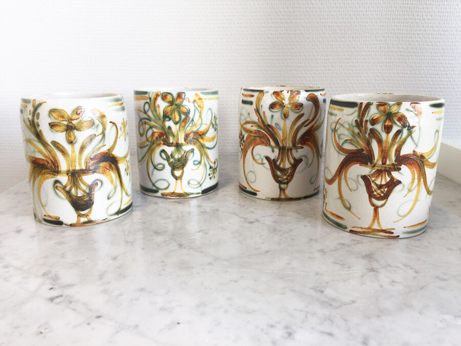 Kéraluc Mugs - Vintage Quimper, 1970